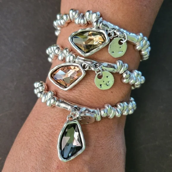 STALAGMITA • Bohemian Bracelet with Swarovski Rose Crystal
